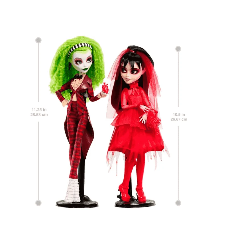Monster High Skullector - Pack de 2 Muñecos Bitelchús y Lydia Deetz