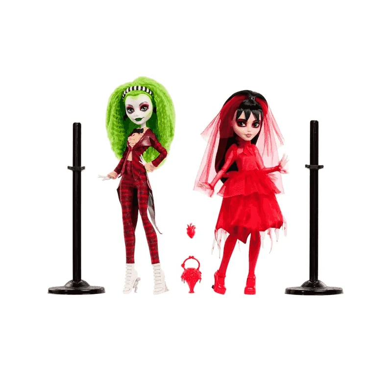Monster High Skullector - Pack de 2 Muñecos Bitelchús y Lydia Deetz