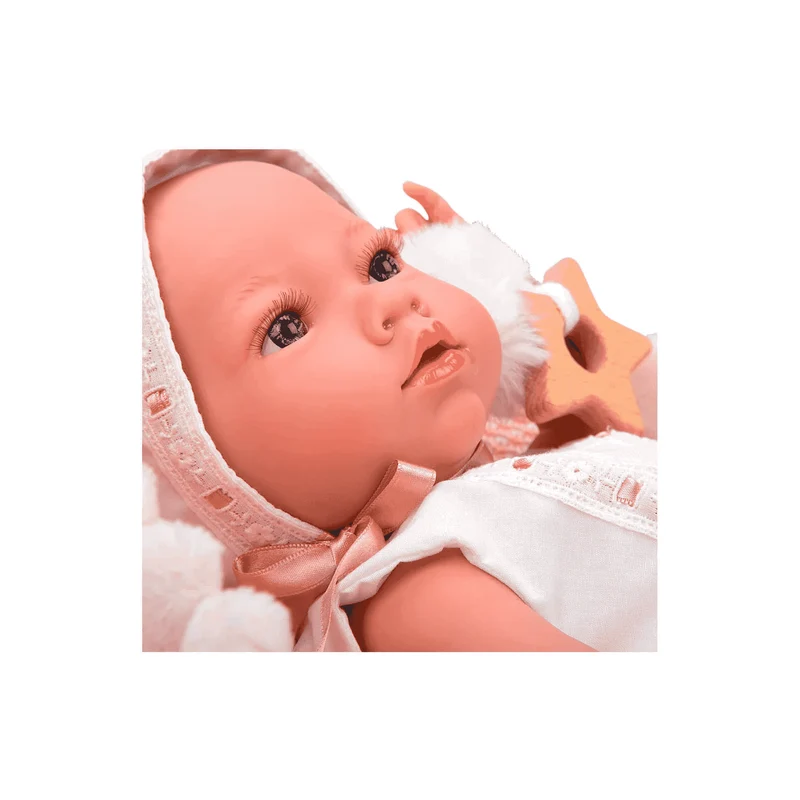 Muñecas Arias Elegance 38cm Aria Rosa Con Capazo