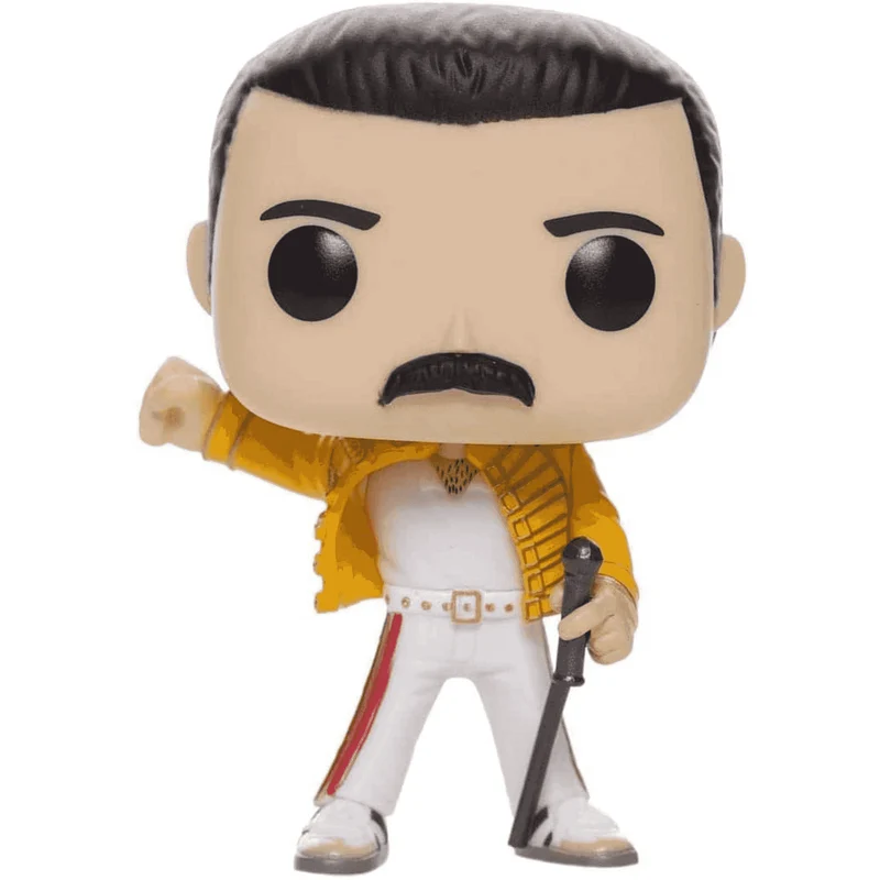 Funko Pop Queen Freddy Mercury Wembley 1986 - Figura coleccionable de vinilo ideal para fans de la m