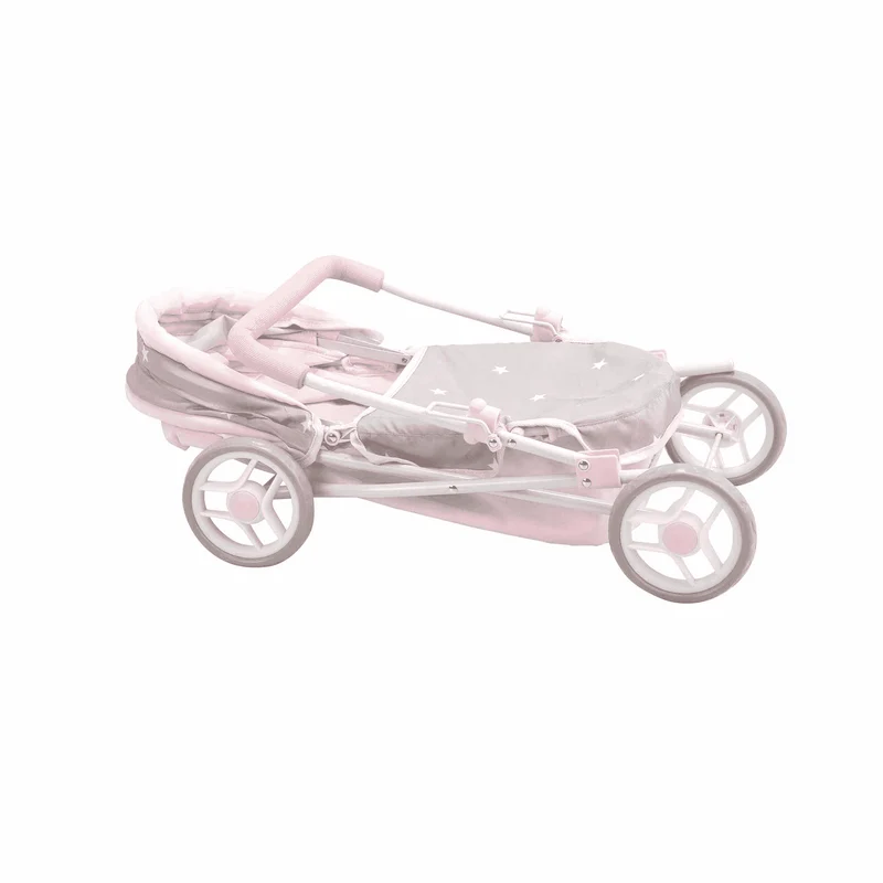 Coche de Muñecas con capota Emma 35x61x60 cm (Altura manillar: 57 cm)