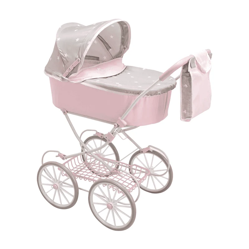 Muñecas Arias Coche con Capota Plegable Emma con Bolso
