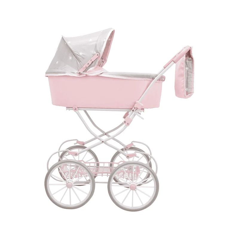 Muñecas Arias Coche con Capota Plegable Emma con Bolso