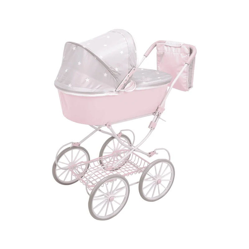 Muñecas Arias Coche con Capota Plegable Emma con Bolso