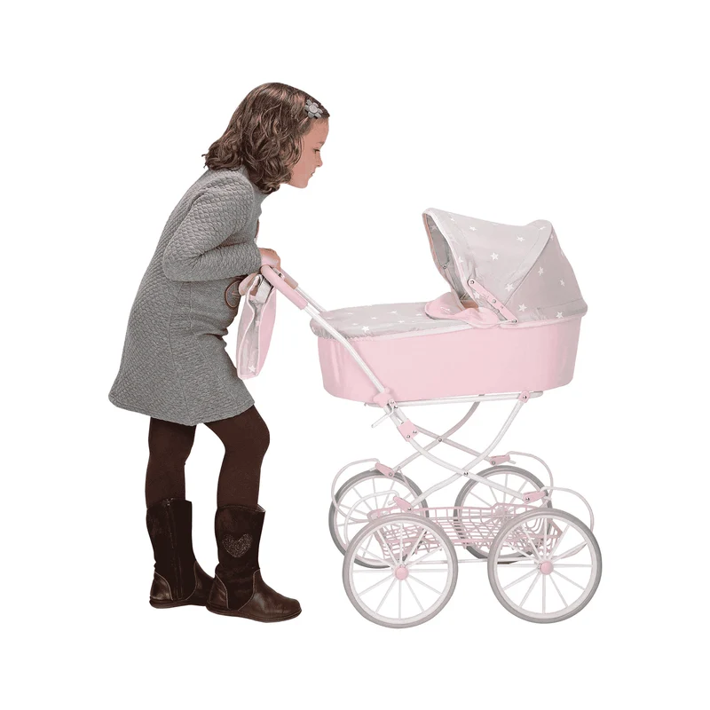 Muñecas Arias Coche con Capota Plegable Emma con Bolso