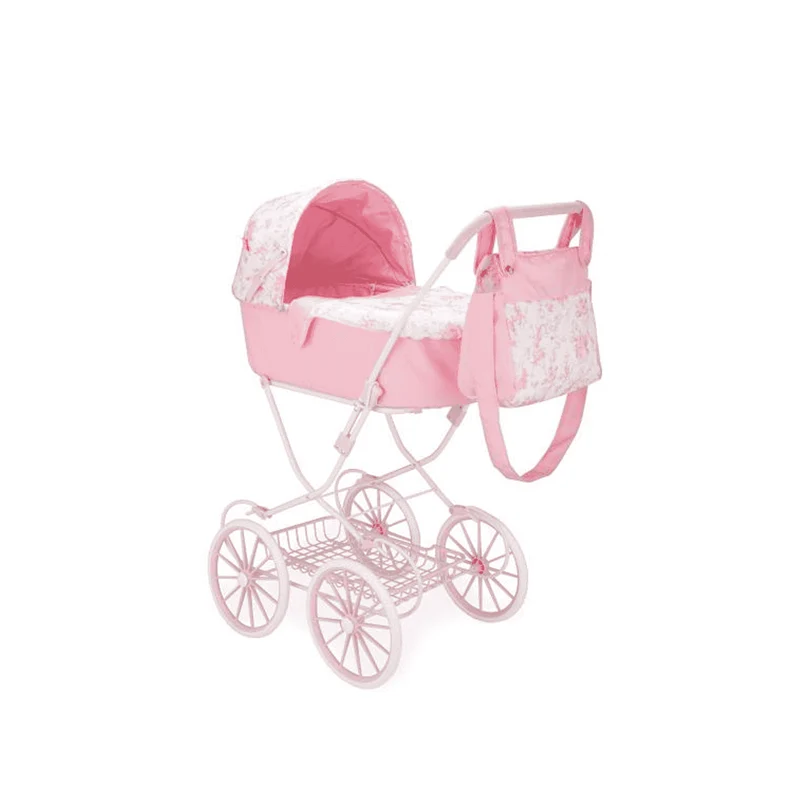 Coche de Muñecas Con Capota Valentina con Bolso