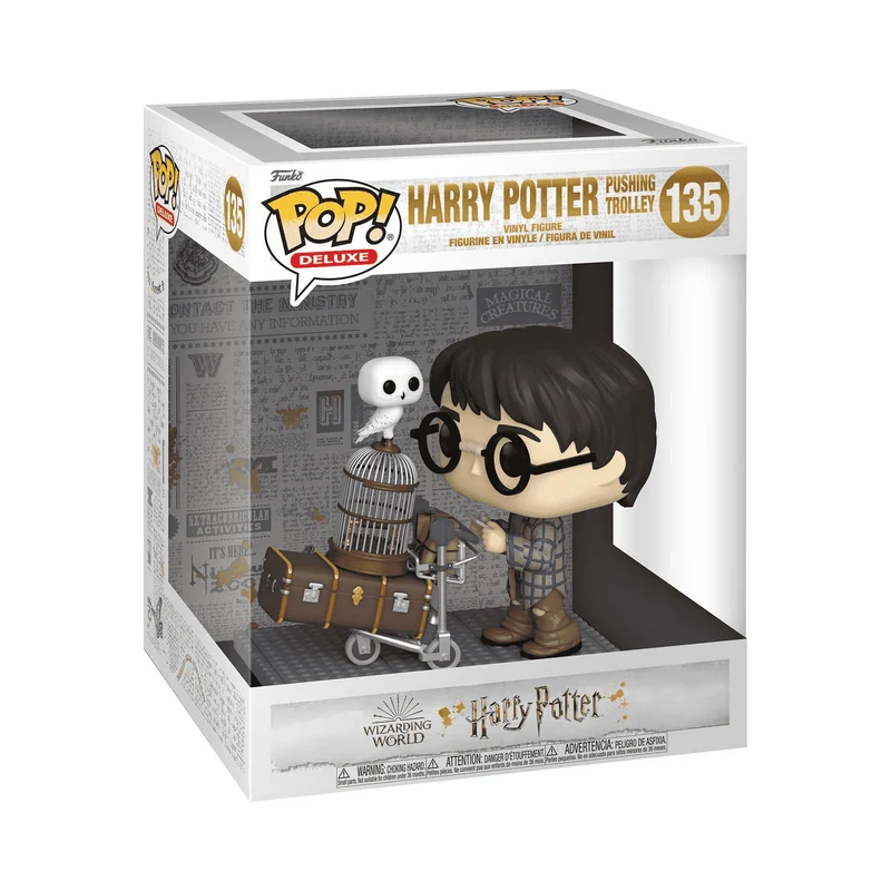 Funko POP Deluxe Harry Potter Anniversary Figura Harry Pushing Trolley