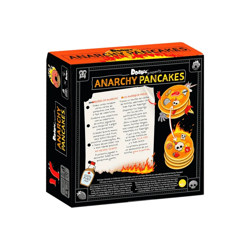 Dobble Anarchy Pancake: ¡Diversión Caótica para Toda la Familia!