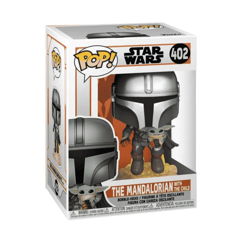 Funko Pop Star Wars The Mandalorian Con Jet Pack y Baby Yoda