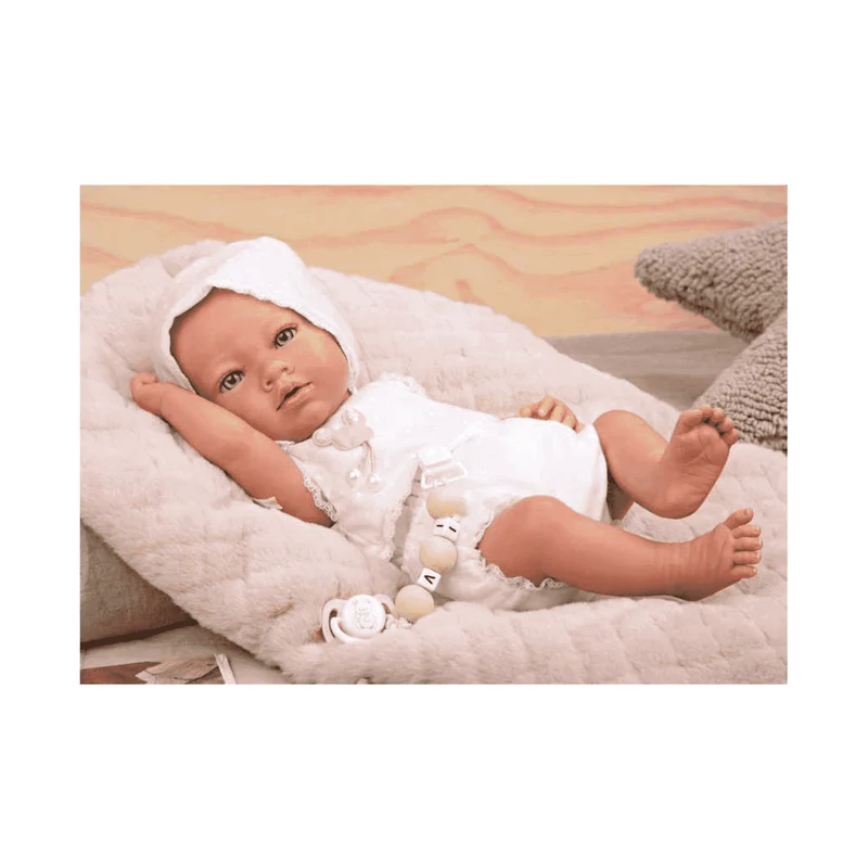 Muñecas Arias Reborn Maitane con Manta Rosa 38 cm