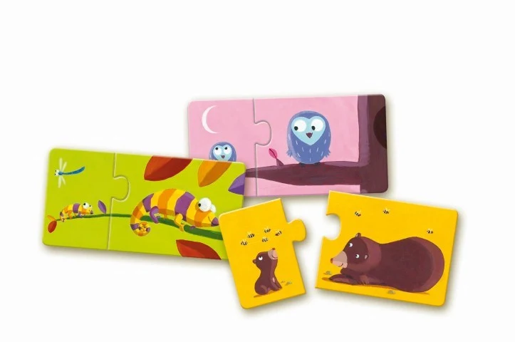 Puzzle dúo Mama y bebé 24 piezas · Djeco