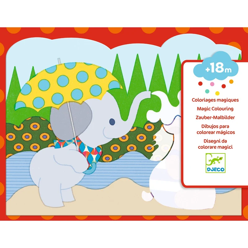 Colorear Mágico con agua Escondido afuera · DJECO