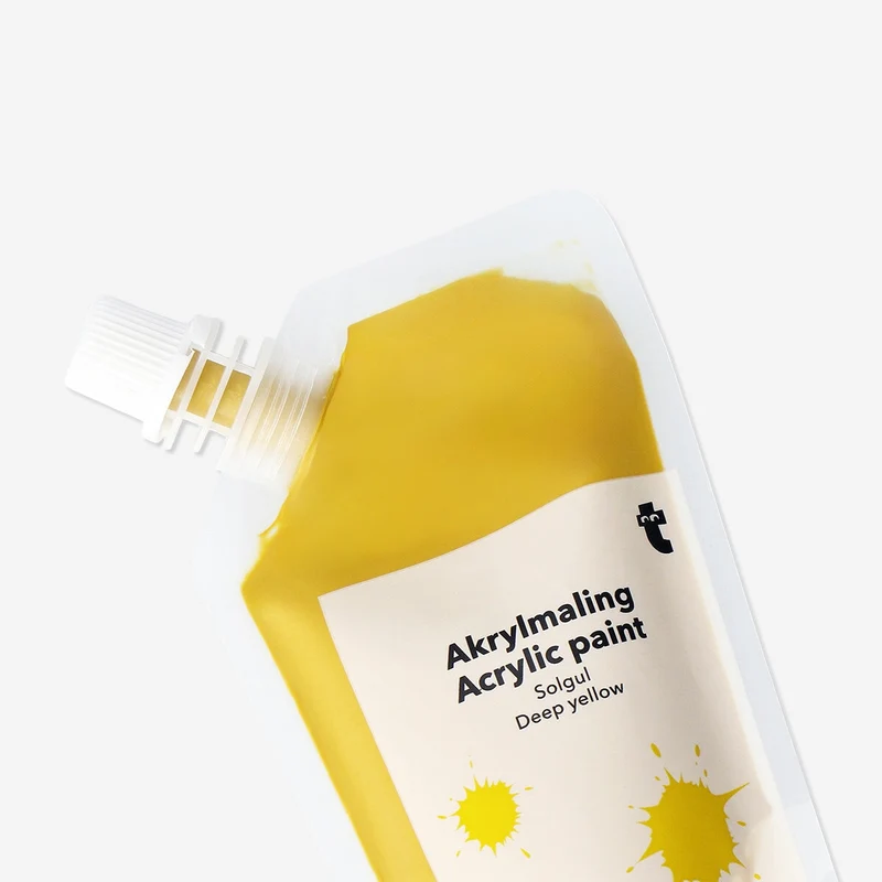 Deep yellow acrylic paint - 80 ml