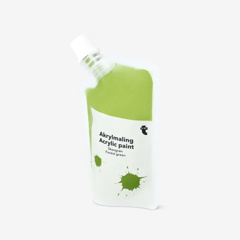 Forest green acrylic paint - 80 ml