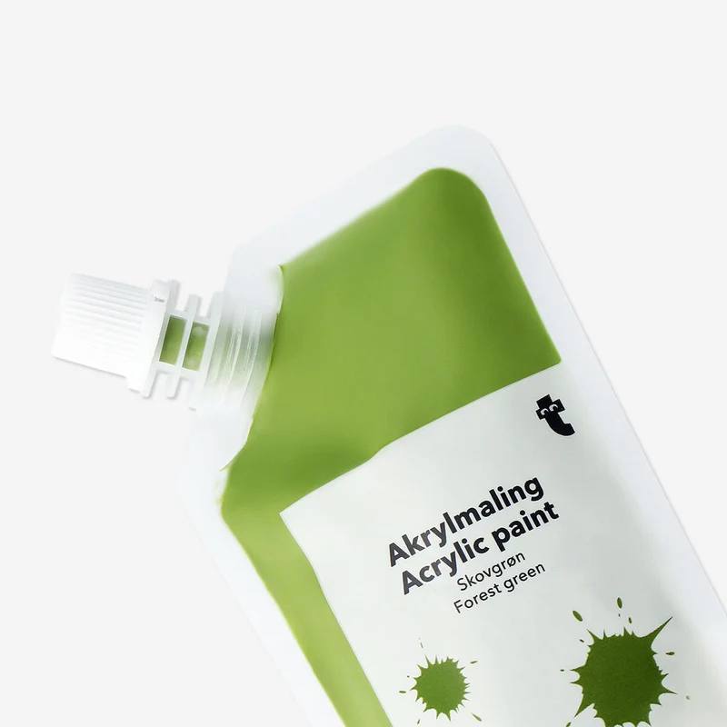 Forest green acrylic paint - 80 ml