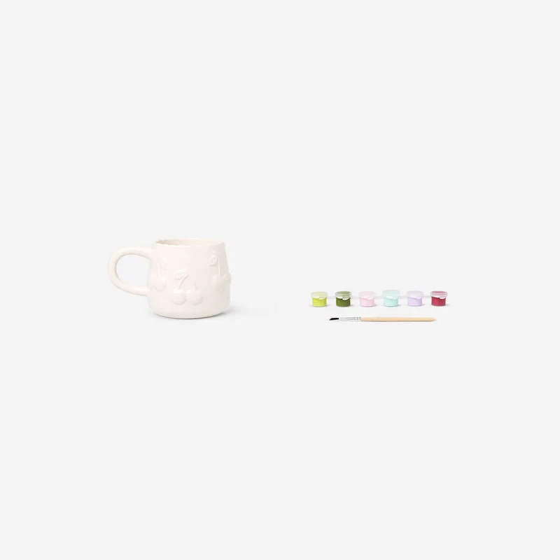 DIY mug with embossed cherries - 320 ml