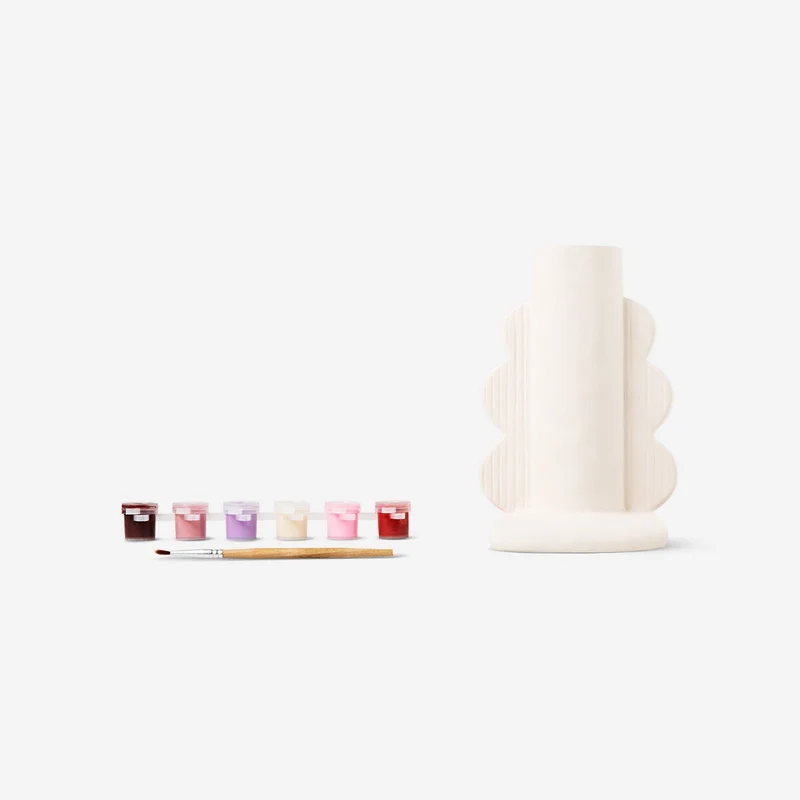 Paint-your-own candle holder