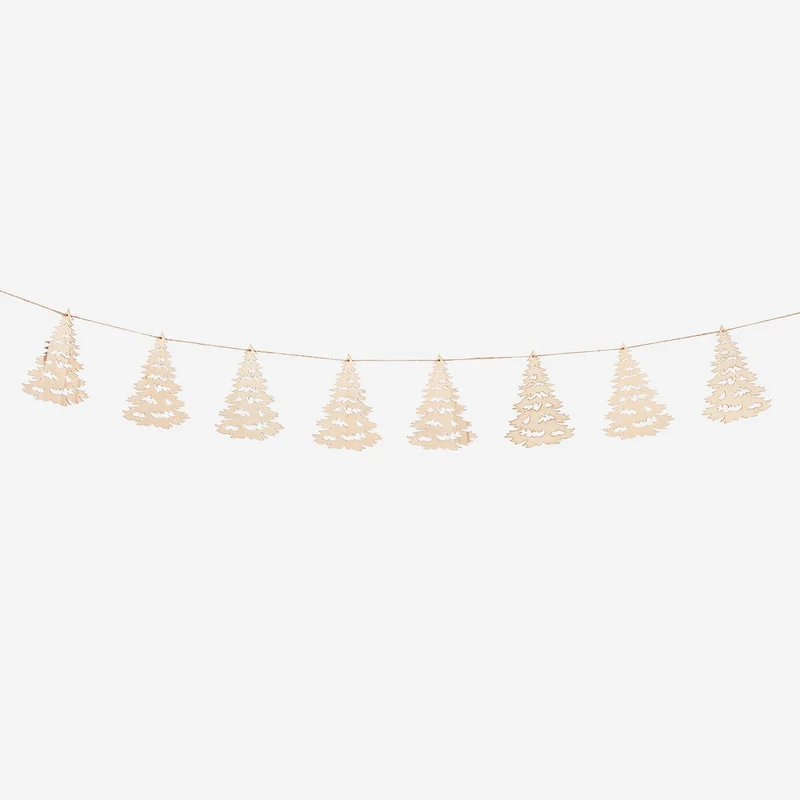 DIY Christmas tree garland
