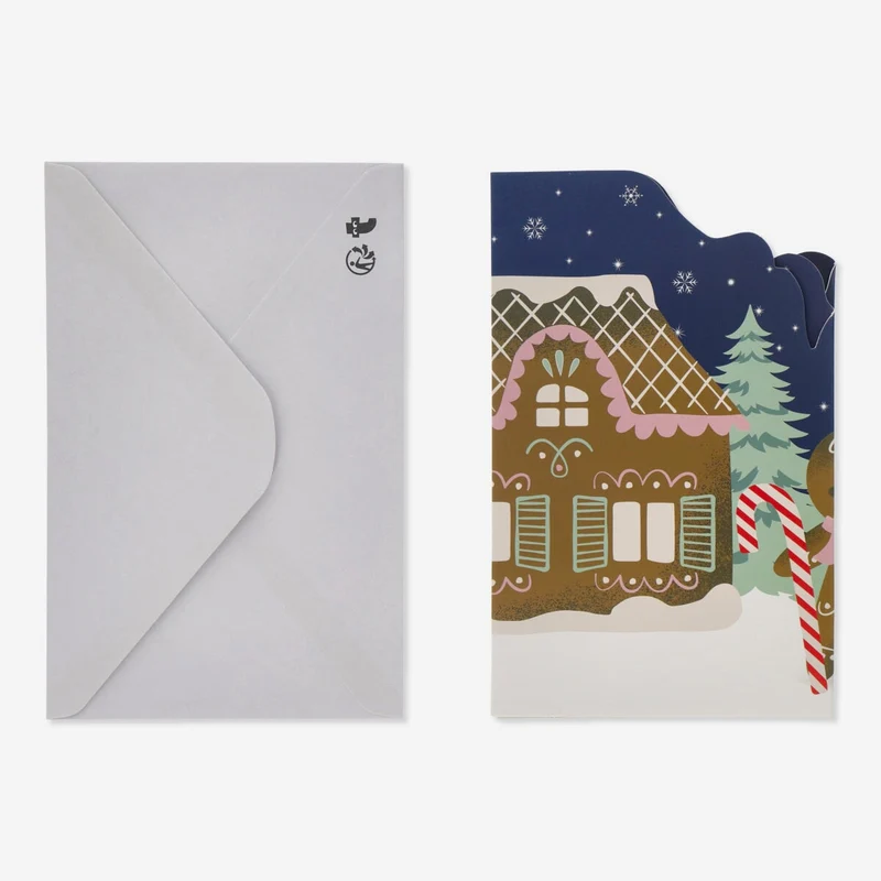 Fold-out card with envelope