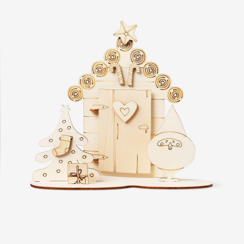 Paint-your-own Christmas decoration