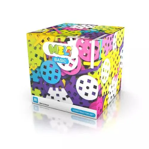 Bloques Meli · Basic Constructor Set 60pcs Pastel