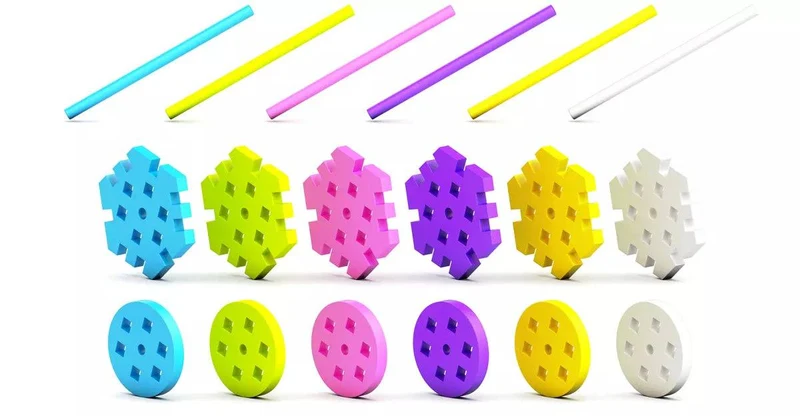 Bloques Meli · Basic Constructor Set 60pcs Pastel