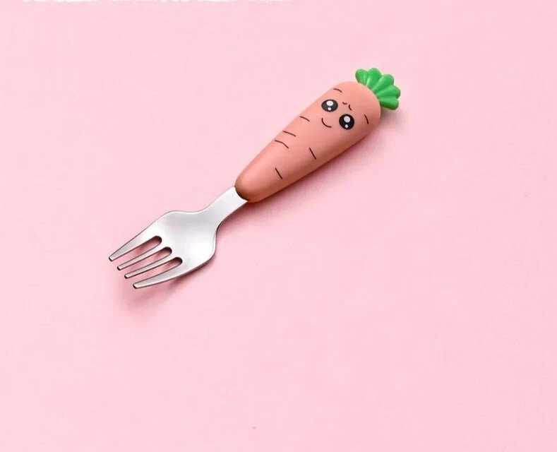 Cartoon Baby Fork & Spoon Set - 1/3PCS Kid Tableware