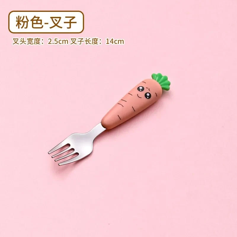 Cartoon Baby Fork & Spoon Set - 1/3PCS Kid Tableware