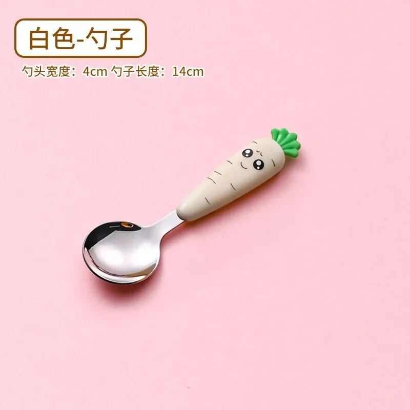Cartoon Baby Fork & Spoon Set - 1/3PCS Kid Tableware