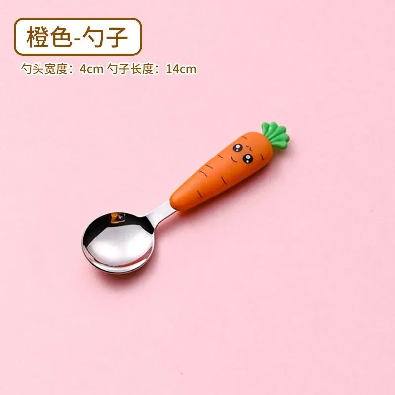 Cartoon Baby Fork & Spoon Set - 1/3PCS Kid Tableware