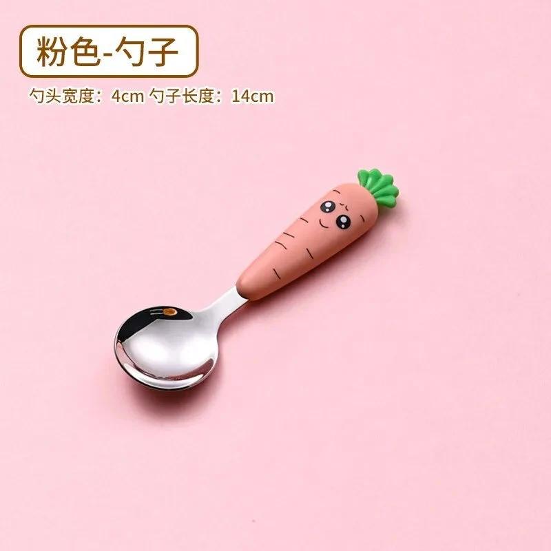 Cartoon Baby Fork & Spoon Set - 1/3PCS Kid Tableware
