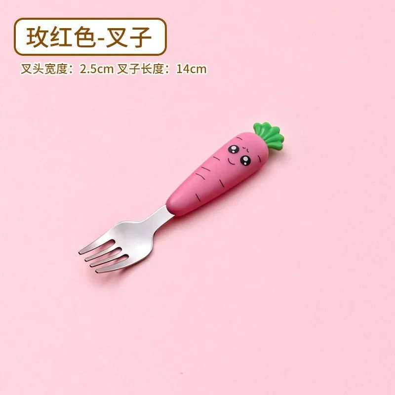 Cartoon Baby Fork & Spoon Set - 1/3PCS Kid Tableware