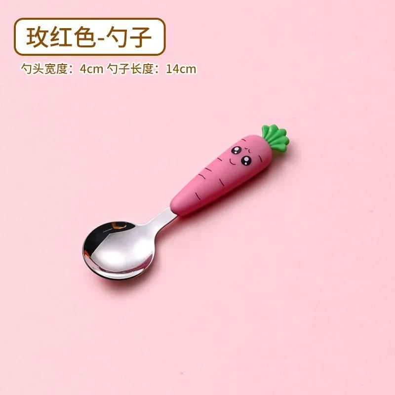 Cartoon Baby Fork & Spoon Set - 1/3PCS Kid Tableware