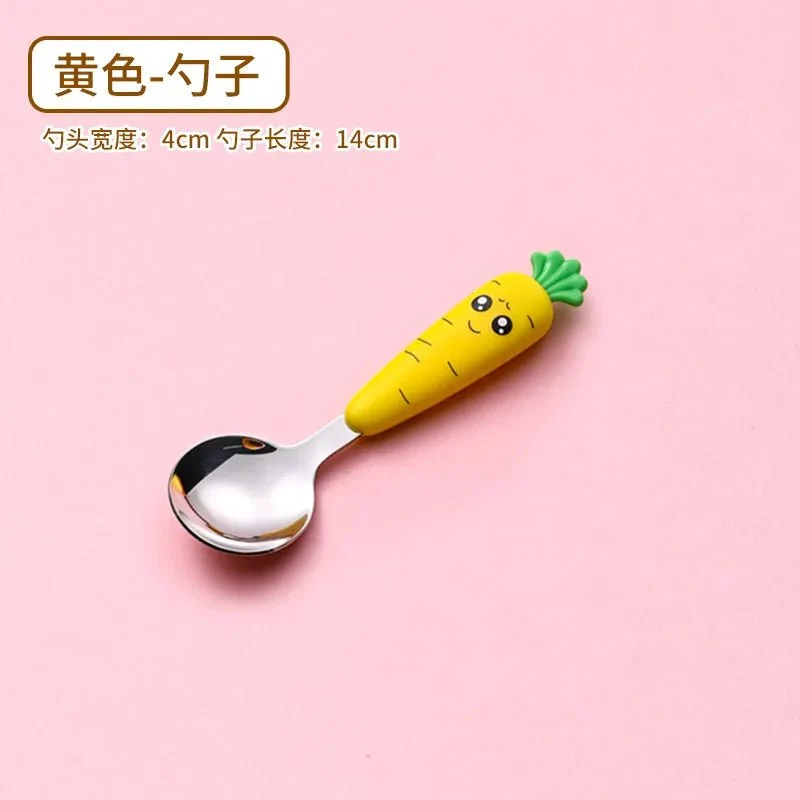 Cartoon Baby Fork & Spoon Set - 1/3PCS Kid Tableware
