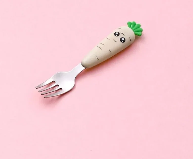 Cartoon Baby Fork & Spoon Set - 1/3PCS Kid Tableware