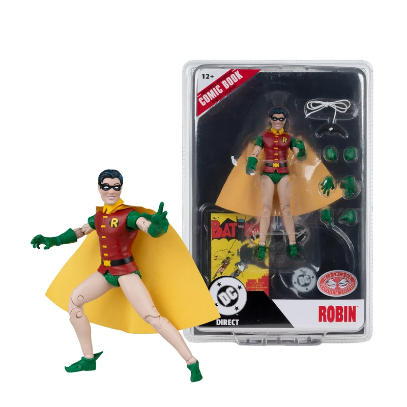 Mcfarlane Dc Direct Figure With Comic: Dc Batman Num 1 - Robin Dick Grayson Chase 7 Pulgadas Con Comic