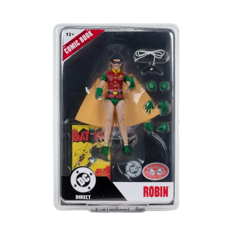Mcfarlane Dc Direct Figure With Comic: Dc Batman Num 1 - Robin Dick Grayson Chase 7 Pulgadas Con Comic