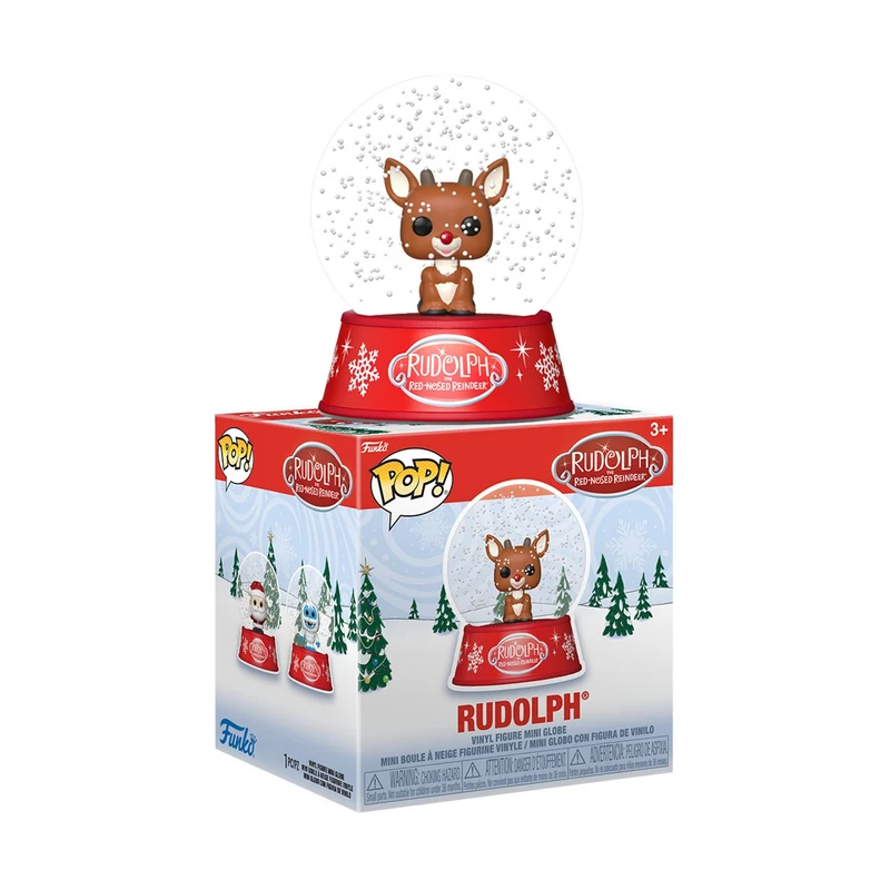 Funko Mini Glitter Globe: Rudolph - UNITARIO