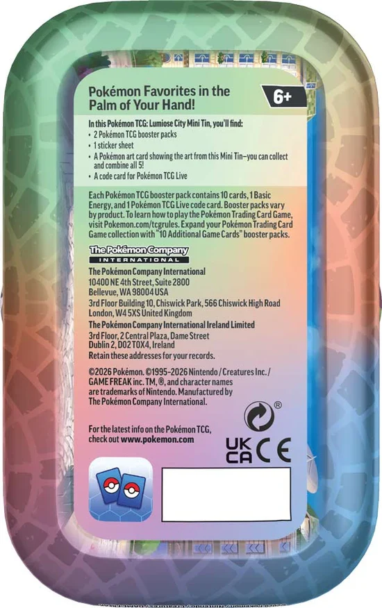Pokemon TCG: Minilata Ciudad Luminalia En Español