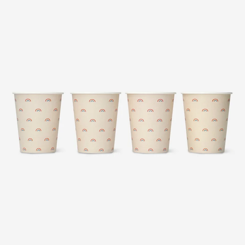 Disposable paper cups. 8 pcs