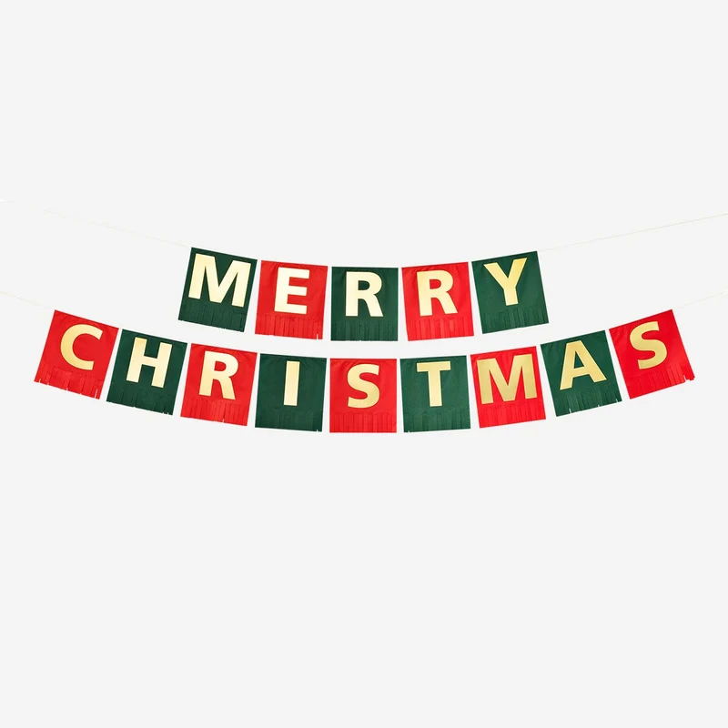 Christmas paper garland