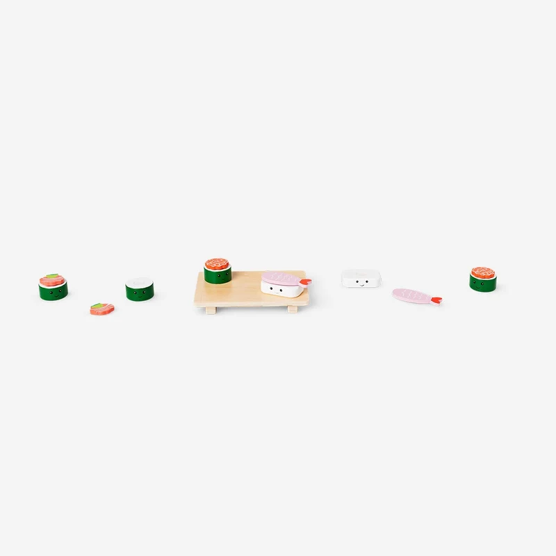 Wooden sushi play set