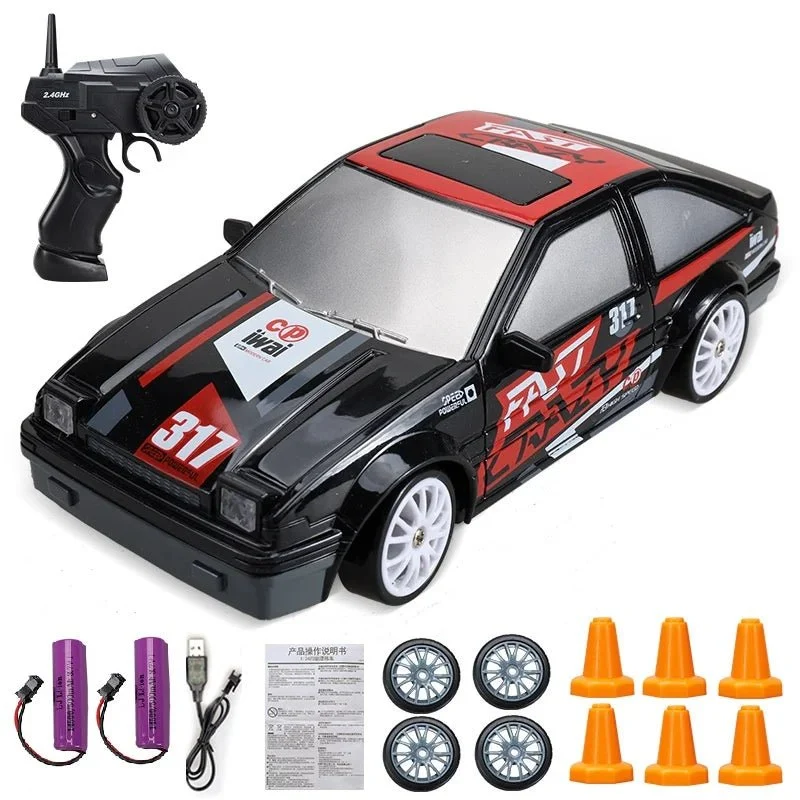 2.4G High-Speed Drift RC Car - AE86/GTR Model Racing Toy