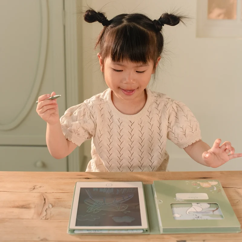 Tablet de dibujo Verde Safari Friends · Little Dutch
