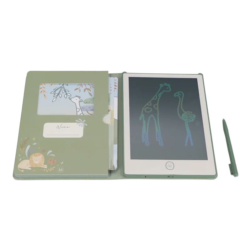 Tablet de dibujo Verde Safari Friends · Little Dutch