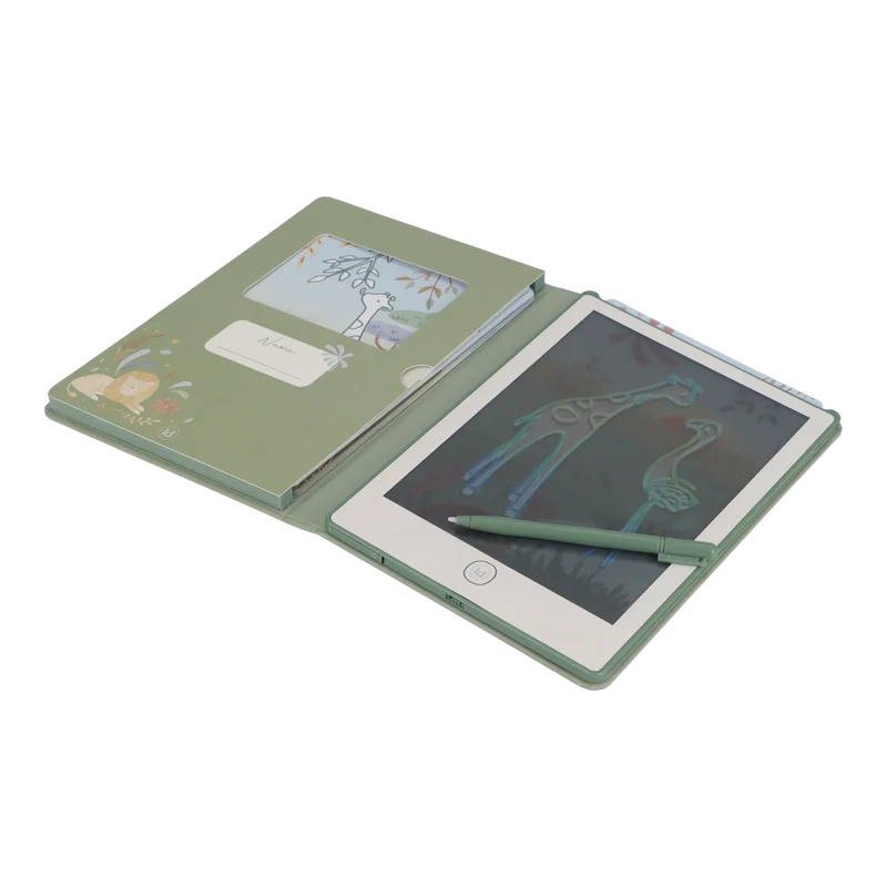 Tablet de dibujo Verde Safari Friends · Little Dutch
