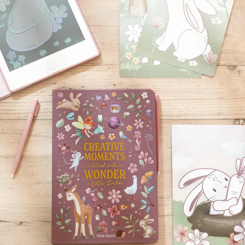 Tablet de dibujo Rosa Fairy Garden · Little Dutch