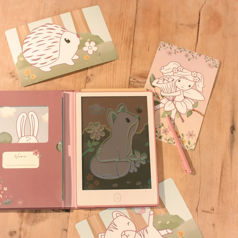 Tablet de dibujo Rosa Fairy Garden · Little Dutch