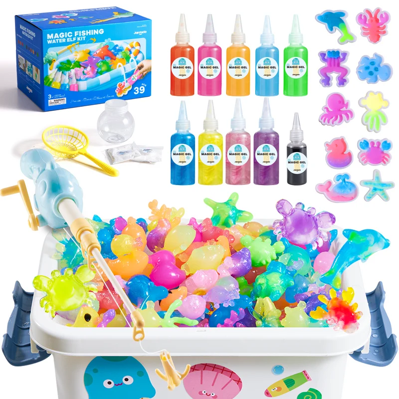 Set figuritas de gel 3D en agua · Jarmelo