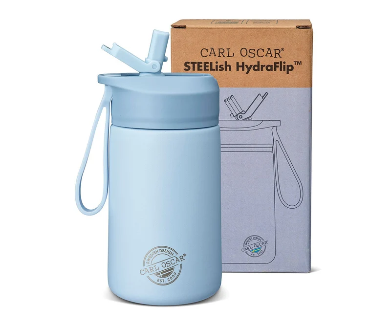 Botella de Acero Steel Hydraflip 0.4L Blue · Carl Oscar